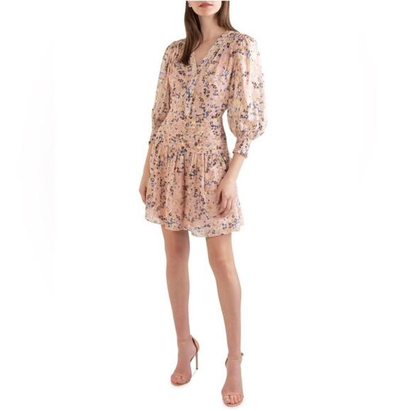 Shoshanna Pink and Gold Monte Dress - Picture 3 of 13